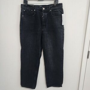 BDG Urban Outfitters Relaxed Straight Mid Rise Black Button Fly‎ Jeans